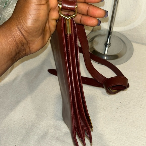 Authentic Cartier Must De Cartier Leather shoulder/cross body bag Bordea… - Picture 4 of 14